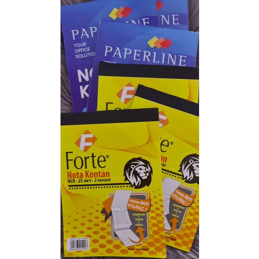

Nota Kontan FORTE 2ply I Nota kontan PAPERLINE 3ply