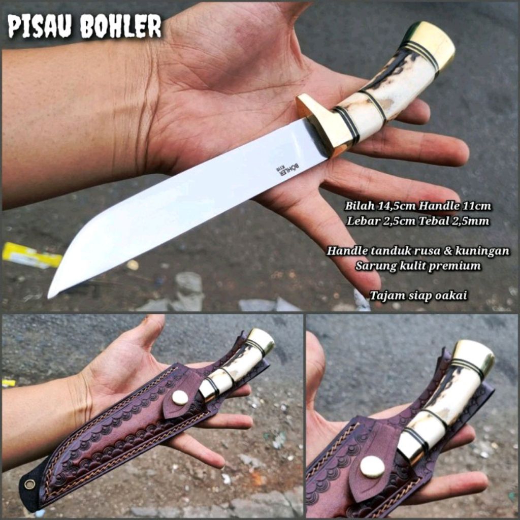 PISAU MULTIFUNGSI SESET SKINER BAJA BOHLER K110 SUPER TAJAM