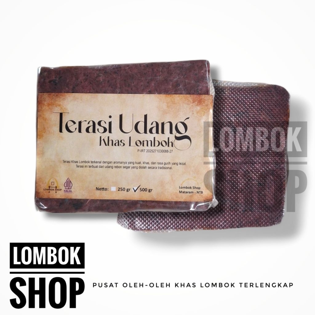 

Terasi khas Lombok Kualitas Terbaik 500 gram Vacuum