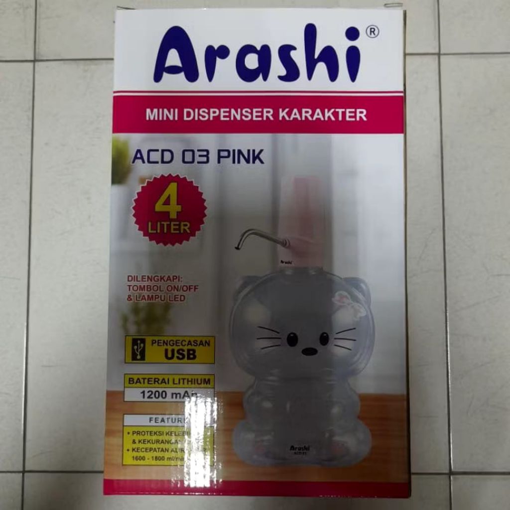 Mini Dispenser Karakter Arashi 4 Liter ACD