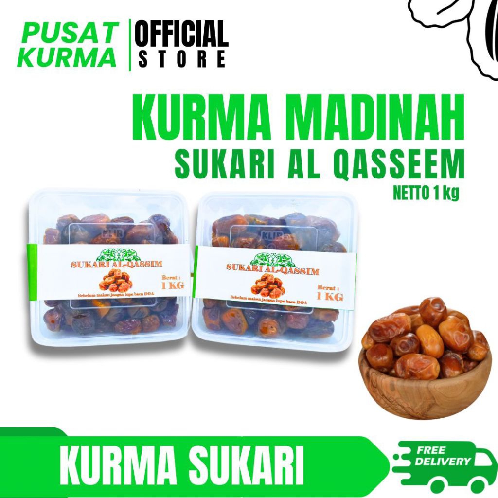 

KURMA SUKARI | KURMA RAJA 1 KG | MANIS LEMBUT PREMIUM| pusatkurmabali