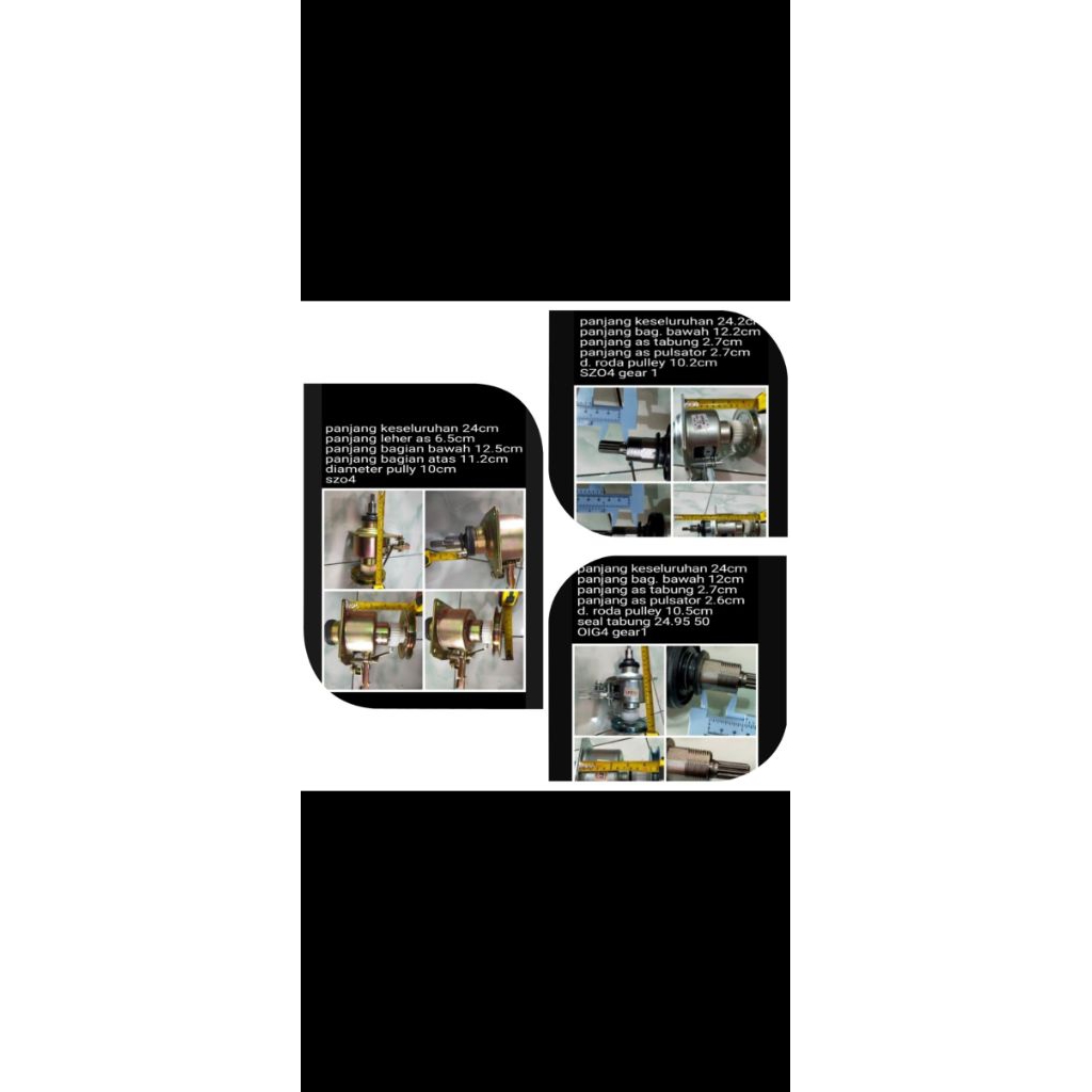 Gearbox gear box clutch girbox girbok mesin cuci aqua AQW-89XTF-H