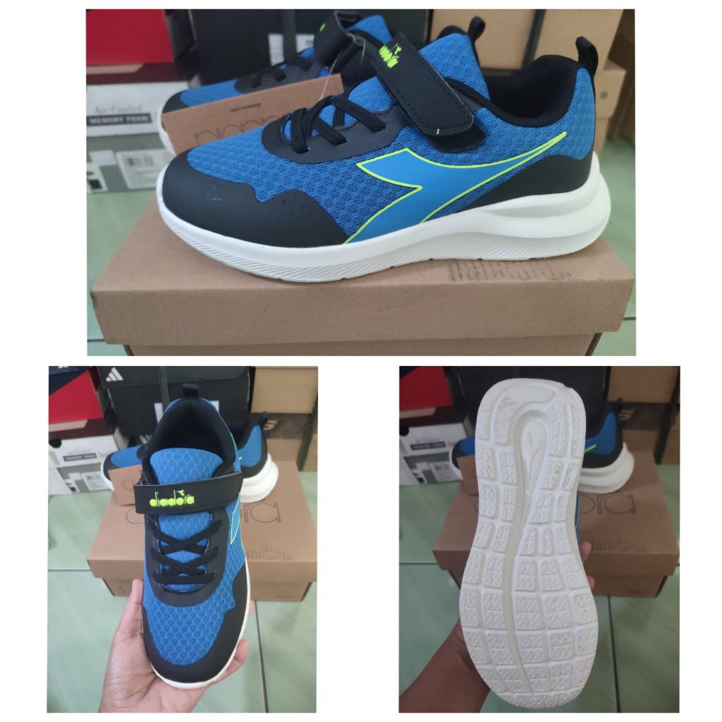 Sepatu Diadora Anak Original Warna Biru Navy