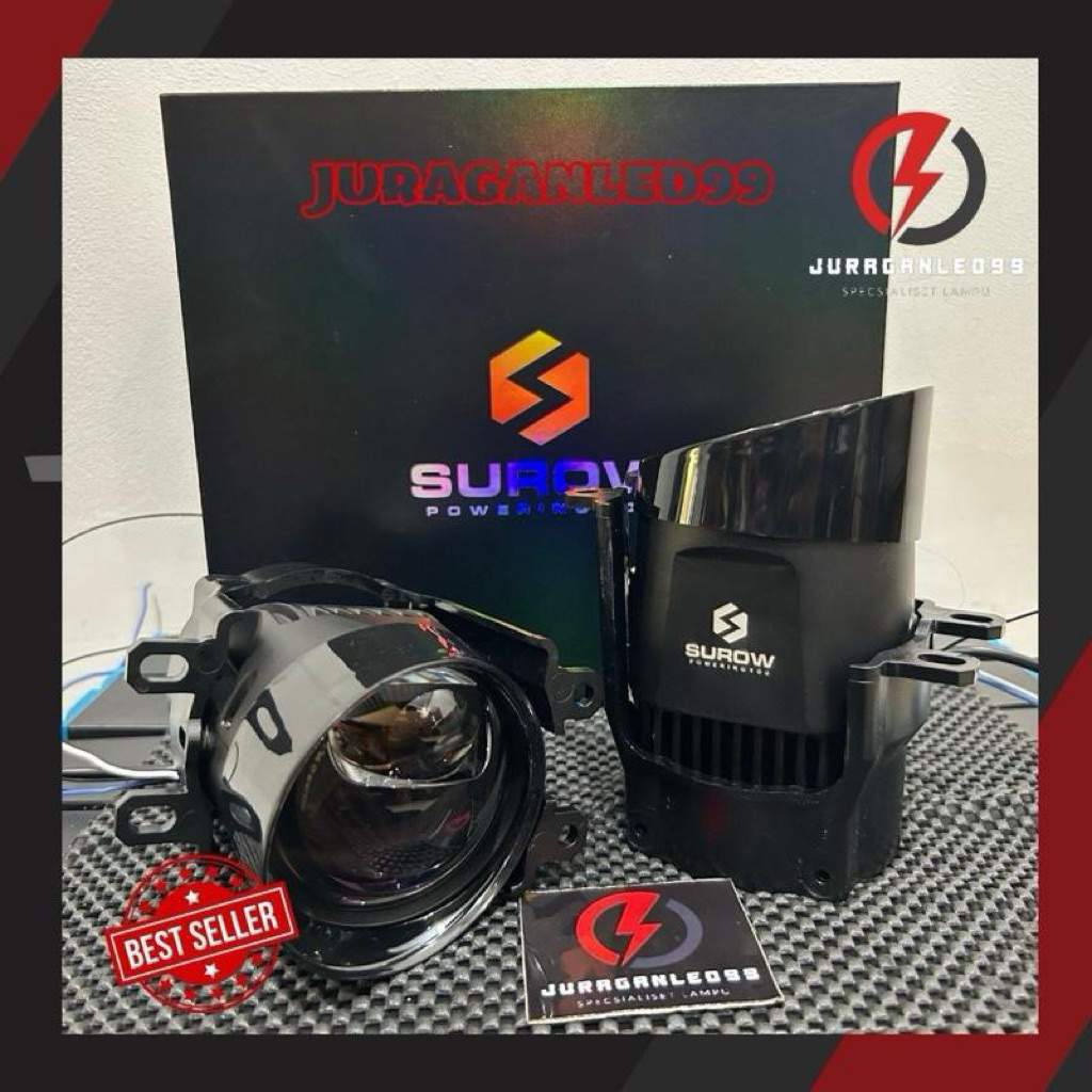 LAMPU bi led Foglamp 3 Inch Surow MX9 LASER Super Terang