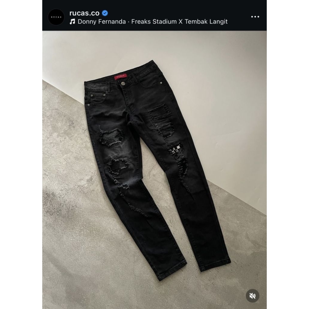 RUCAS Grand Combination Python Jeans