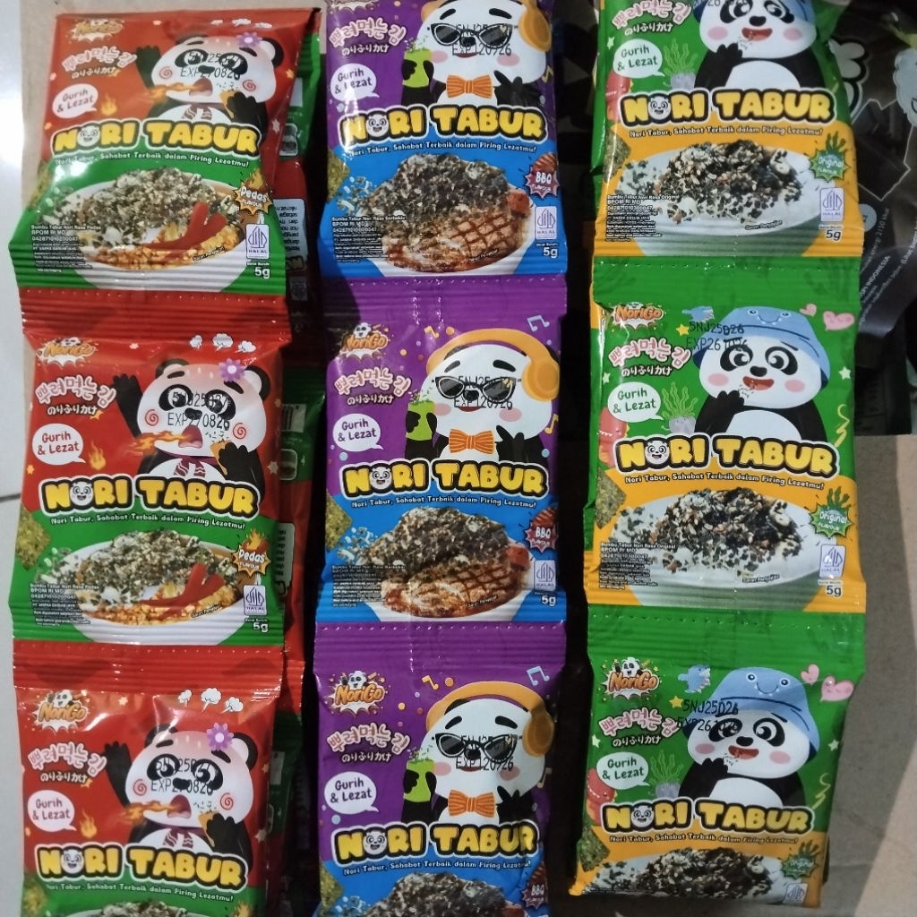 

Norigo Nori Tabur Lauk Nasi Rumput Laut Saku Siap Makan