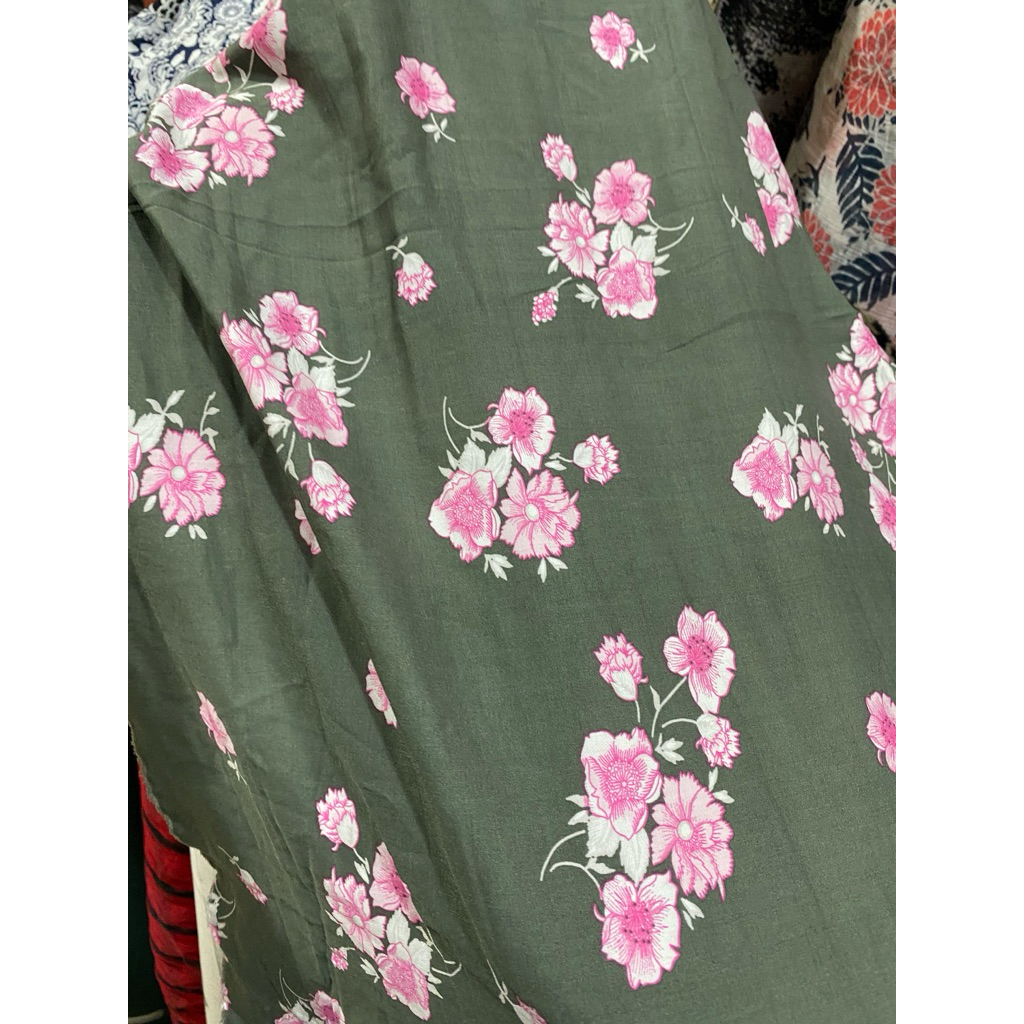 Kain Rayon Motif - Katun Rayon Premium - Kain Rayon Garmend - Meteran