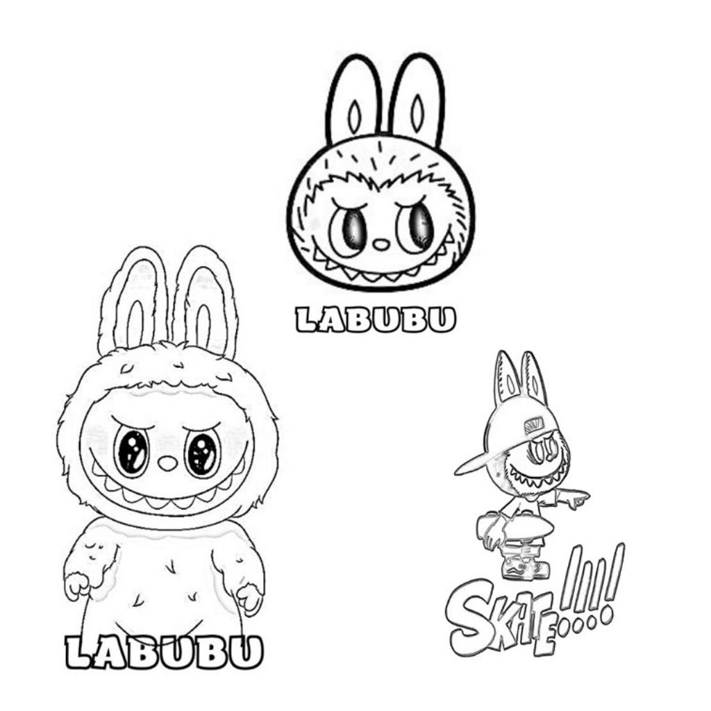 

30 sketsa mewarnai gambar labubu