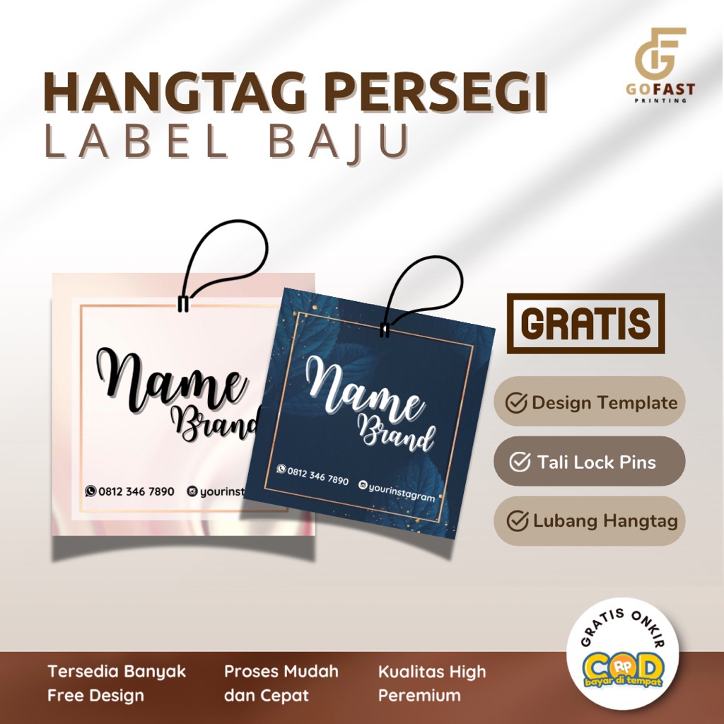 

Label Hangtag Baju / Hang Tag Baju / Hang Tag Custom Murah / Hang Tag Premium
