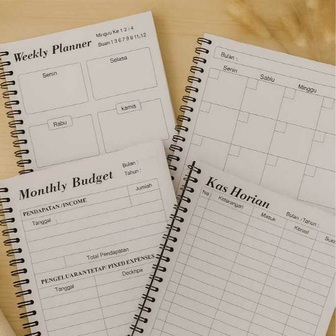 

Planner A5 Monthly Budget 100 Halaman–Financial Planner Minimalist | Buku Anggaran Bulanan HVS 70gsm