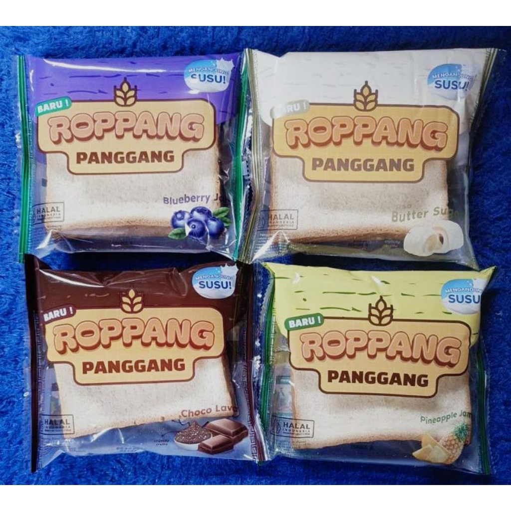 

Roti Roppang Panggang Selai Rasa Choco / Lava / Butter / Bluberi/ Strawberry