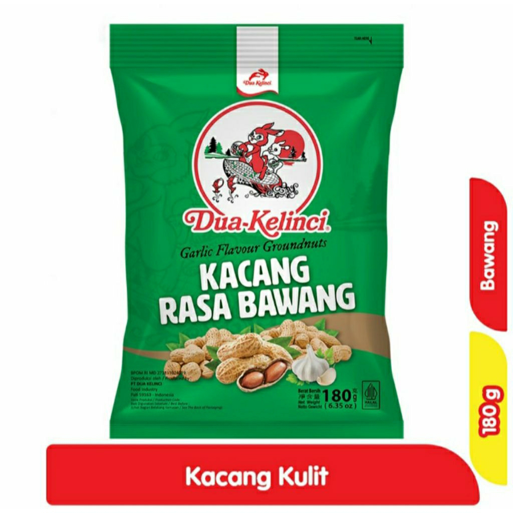 

Dua Kelinci Kacang Kulit Bawang 180g
