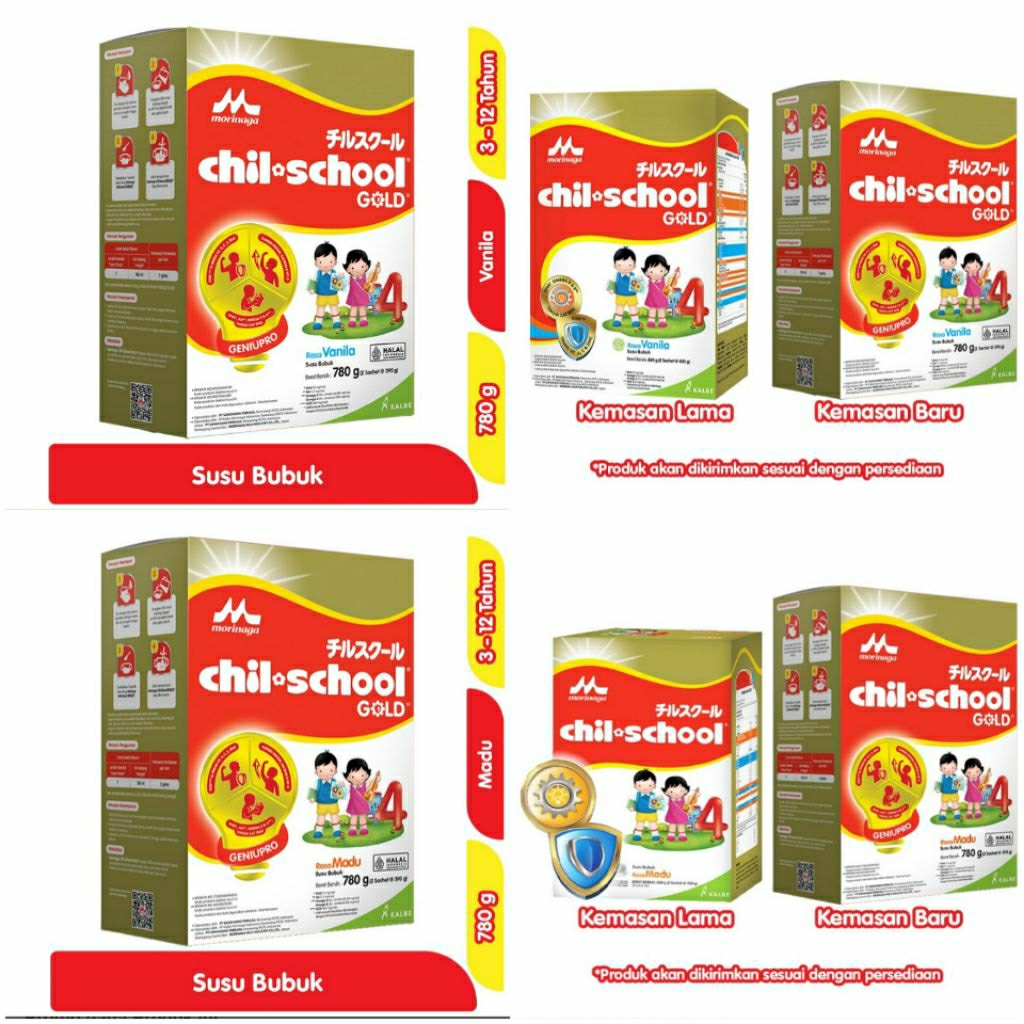 

Morinaga Chil Kid School 4 Susu Bubuk Pertumbuhan Anak 3-12 Tahun Vanila/Madu 780g