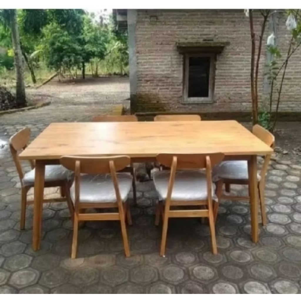 Set Meja Makan Minimalis Kayu Jati Set Meja Makan Kayu Jati
