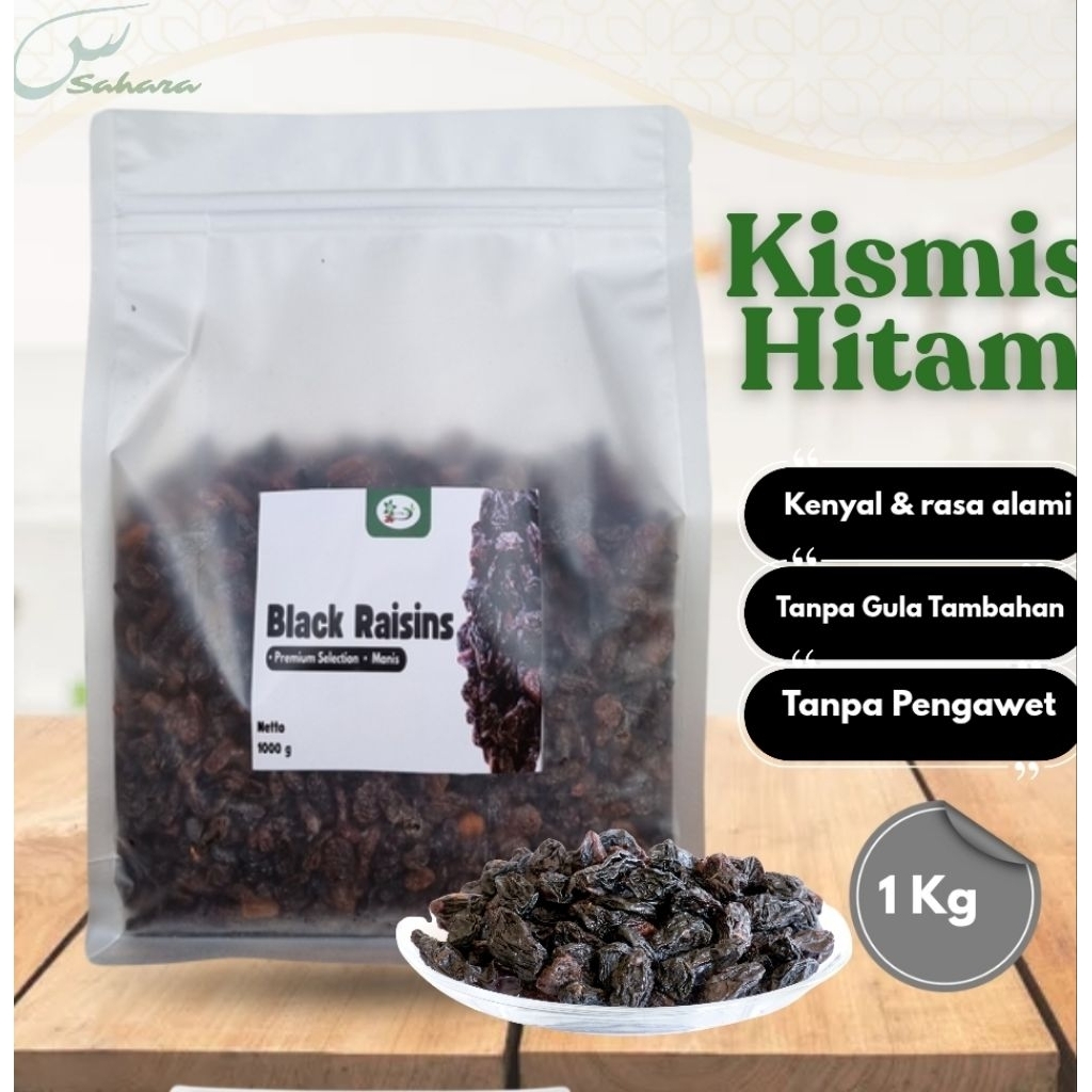 

Kismis Hitam 1 Kg Black Raisins Oleh-Oleh Haji dan Umroh