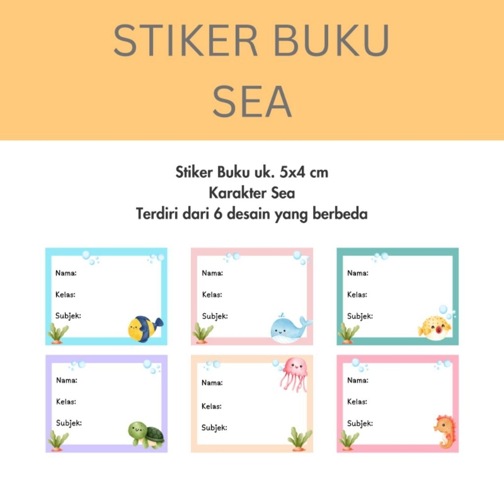 

STICKER BUKU KOSONGAN - SEA/LABEL STICKER BUKU KOSONGAN