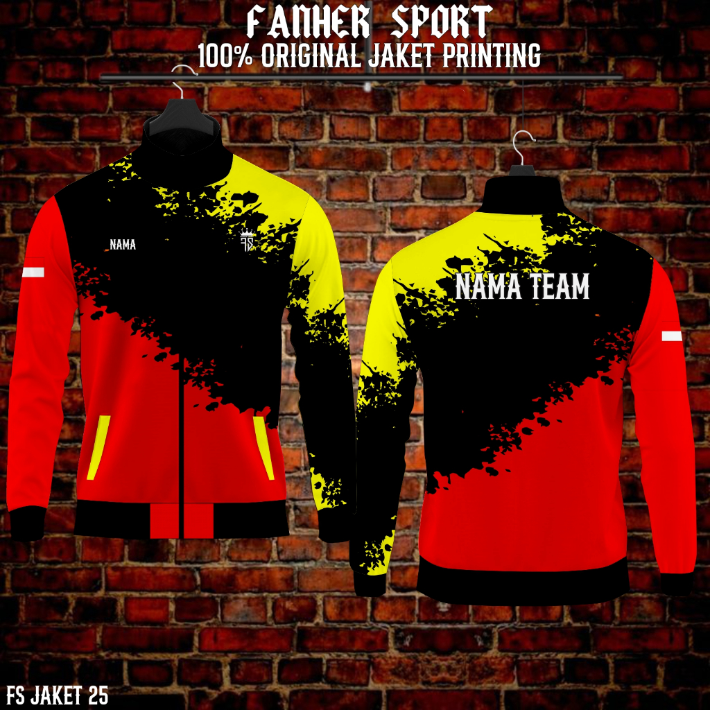 Jacket sweater tracktop custom olahraga full printing volley volleyball pria wanita // jacket olahra