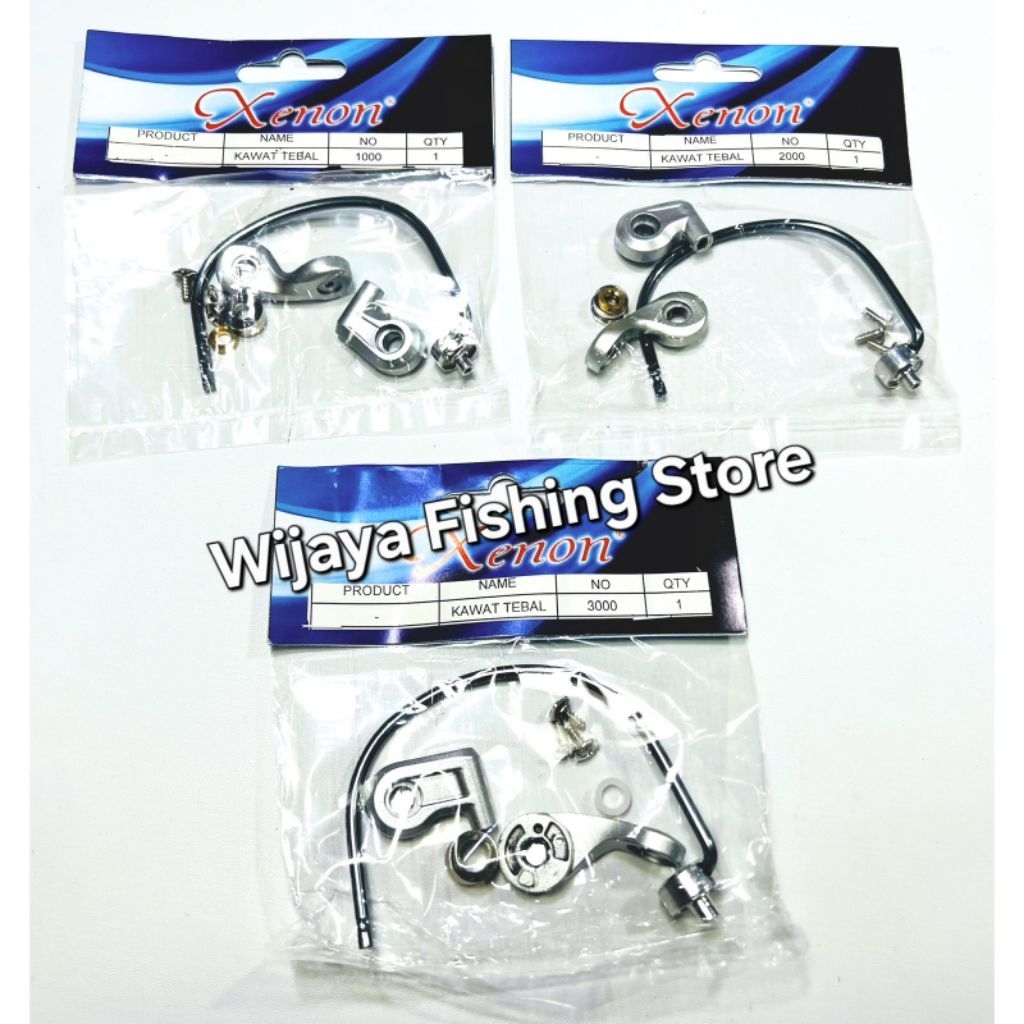 Sparepart Reel Pancing Xenon Bail Assy Lengkap dengan Line Roller dan Arm Lever 1000 2000 3000 4000 