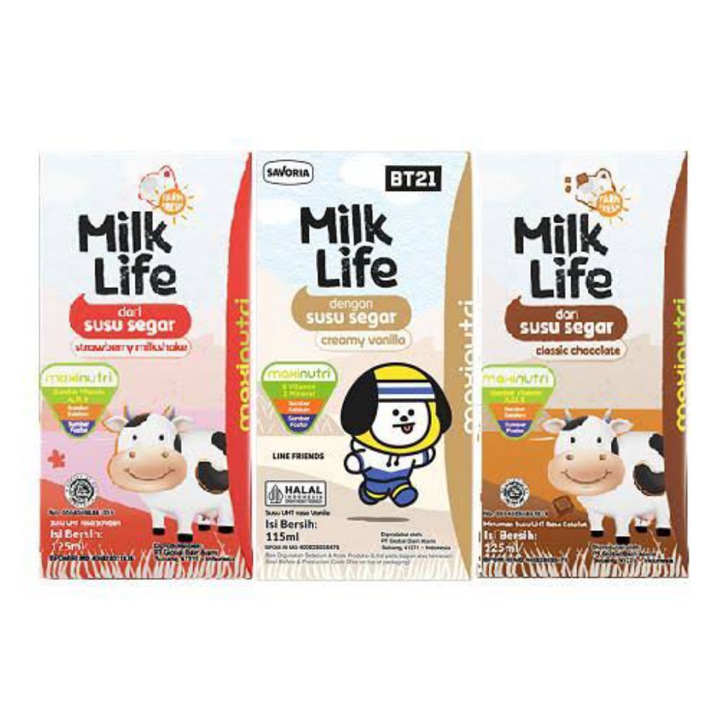 

susu uht milk life115ml(1karton isi40)