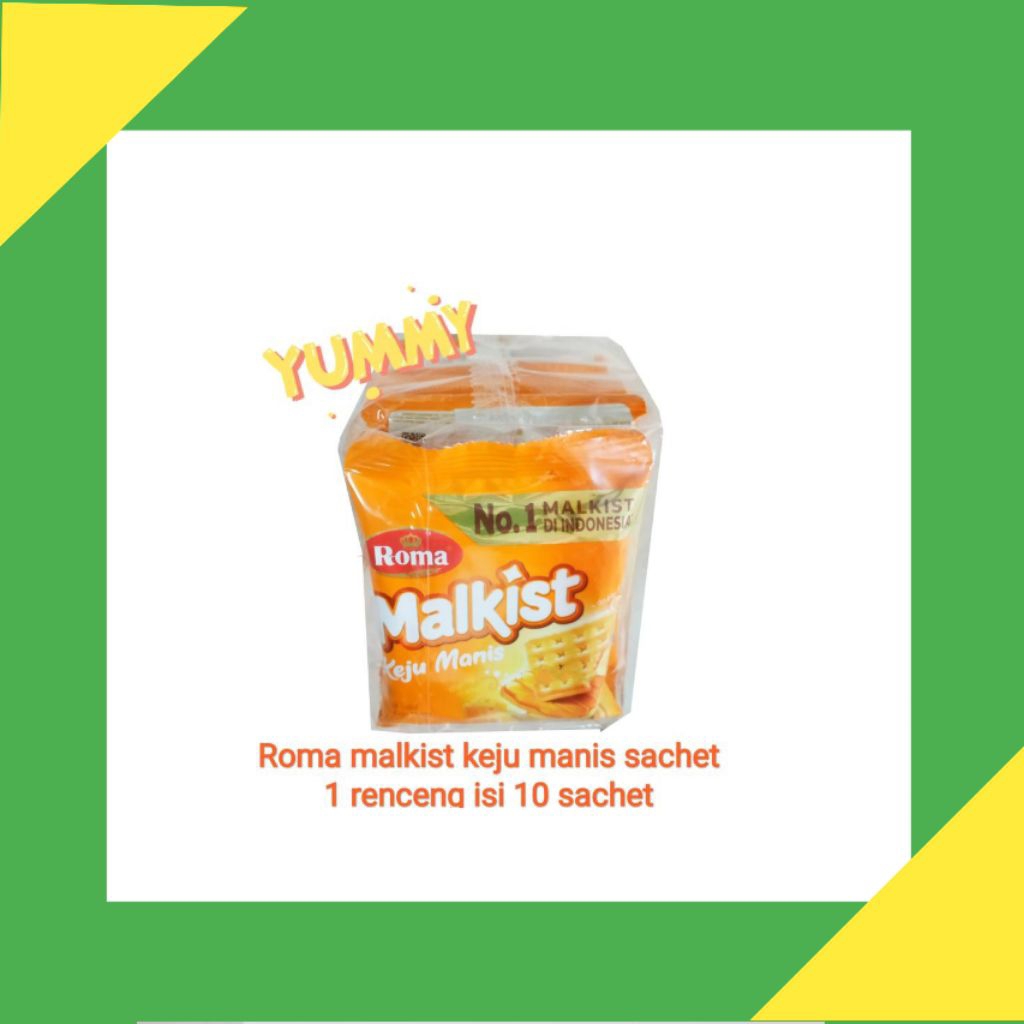 

roma malkist krim keju manis | renceng isi 10 sachet