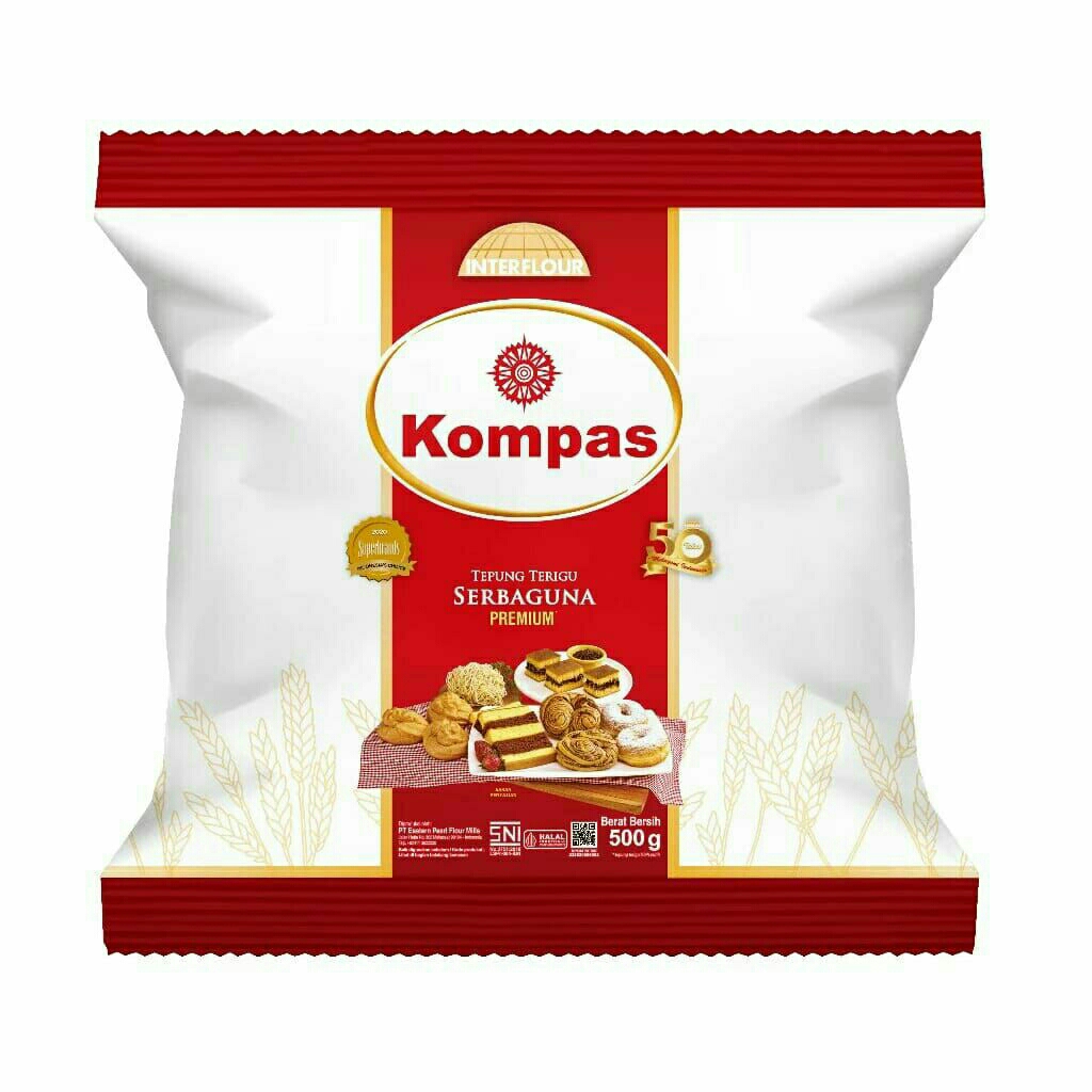 

INTERFLOUR 500GR KOMPAS /Tepung Terigu