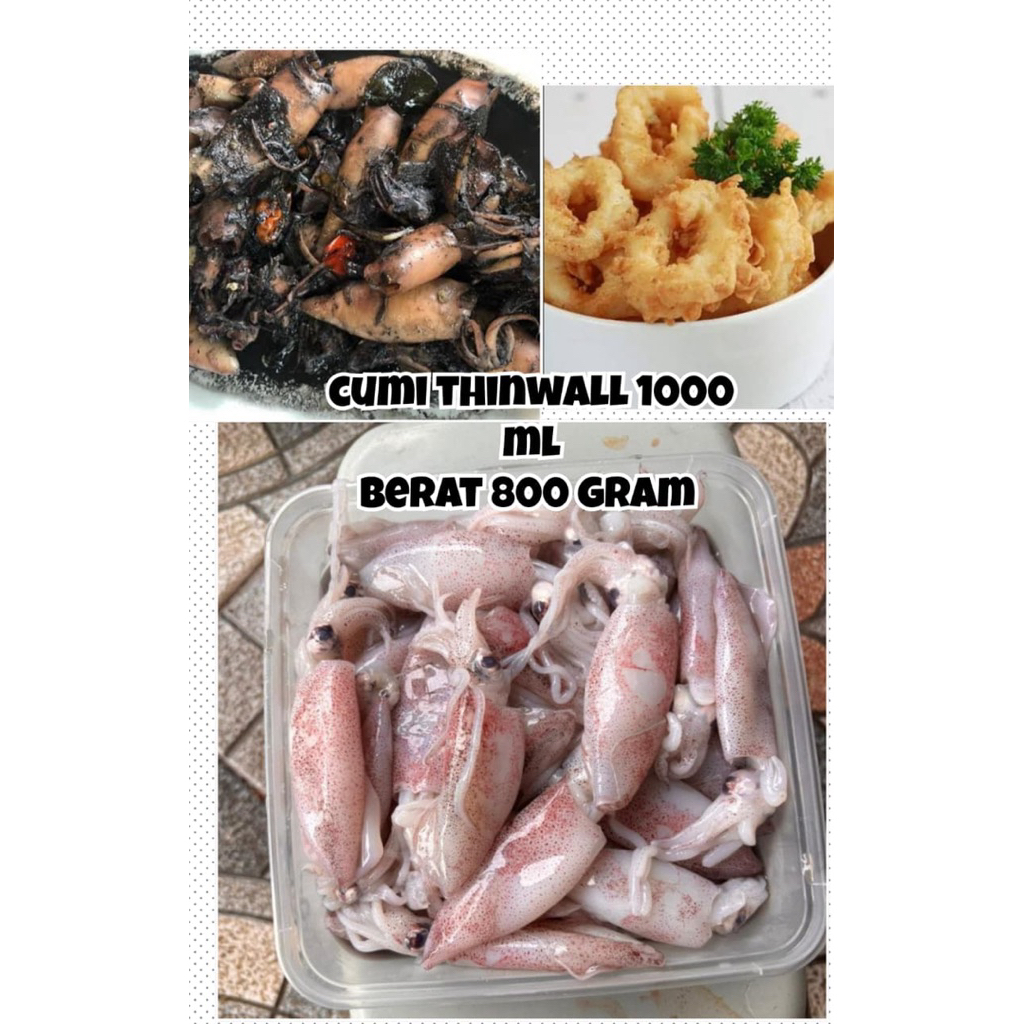 

cumi hitam 800gr /cumi tinta siap dimasak sambal cumi/cumi pedas/cumi crispi