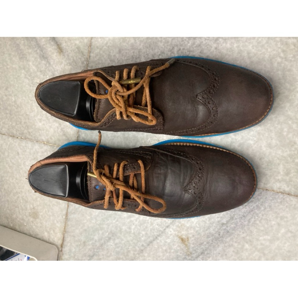 Sepatu Pria Model Oxford Wingtip – Cole Haan – Size 40 (25,5cm) – kondisi terawat