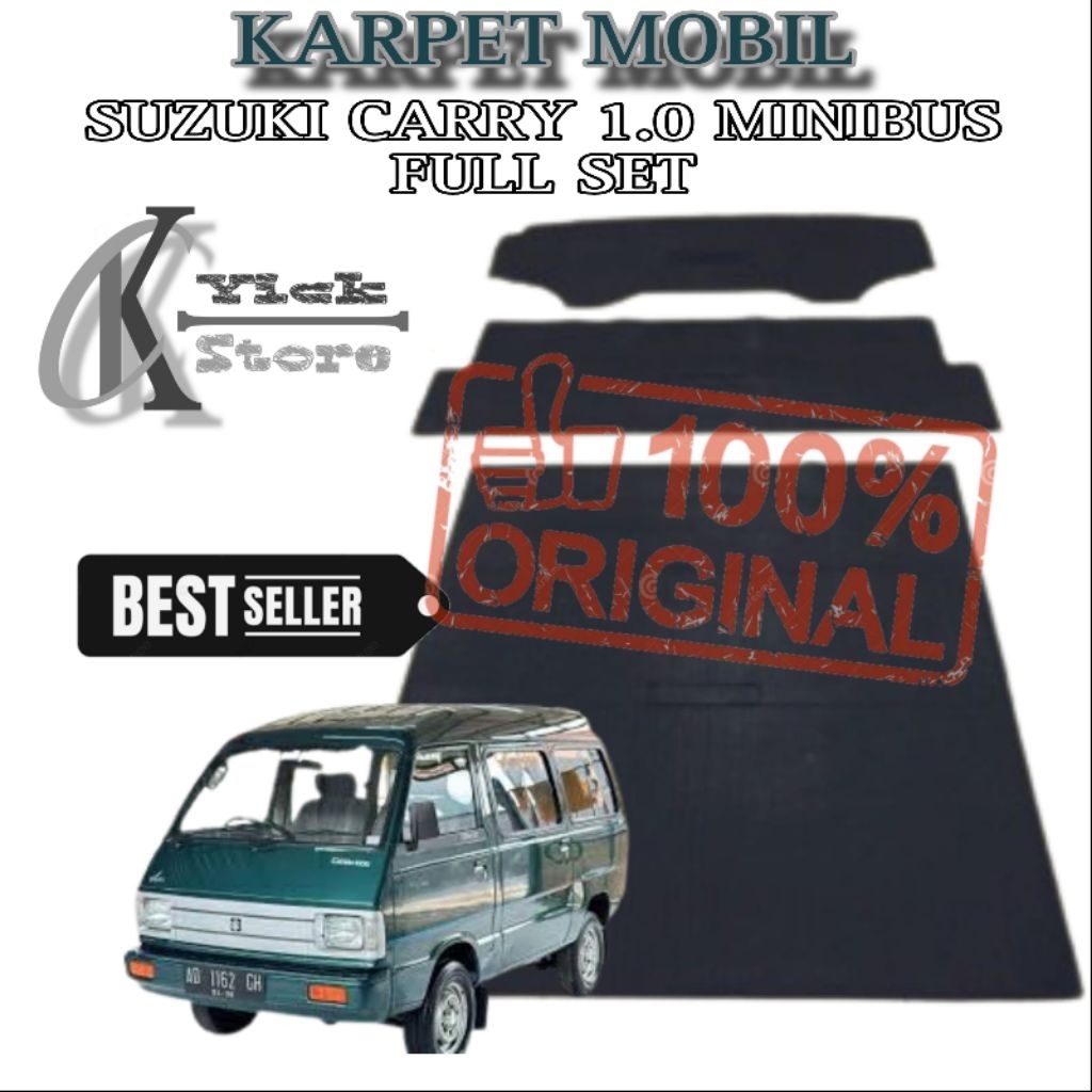 karpet mobil carry minibus 1.0 full set / Karpet carry minibus 1.0 / Matras alas kaki Mobil Suzuki c