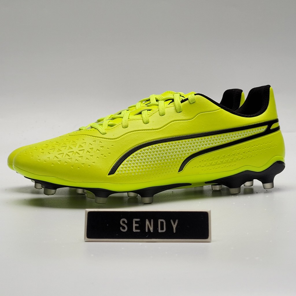 Sepatu Sepak Bola Puma King Match FG Original BNIB Yellow Lime Soccer Football Firm Ground