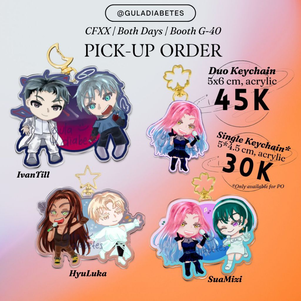 [BACA DESKRIPSI] Alien Stage ALNST Keychain IvanTill MiziSua LukaHyuna Toxic Pair Ivan Till Mizi Sua