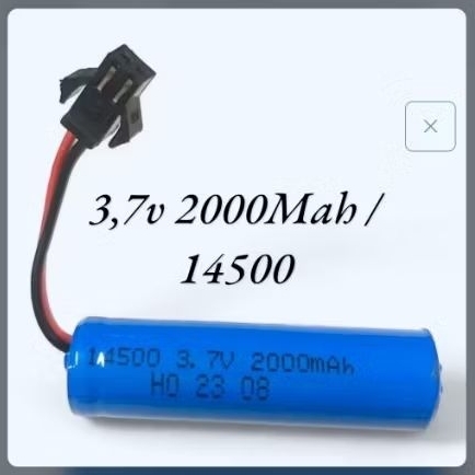 BATERAI 3.7V 2000MAH KECIL / 14500