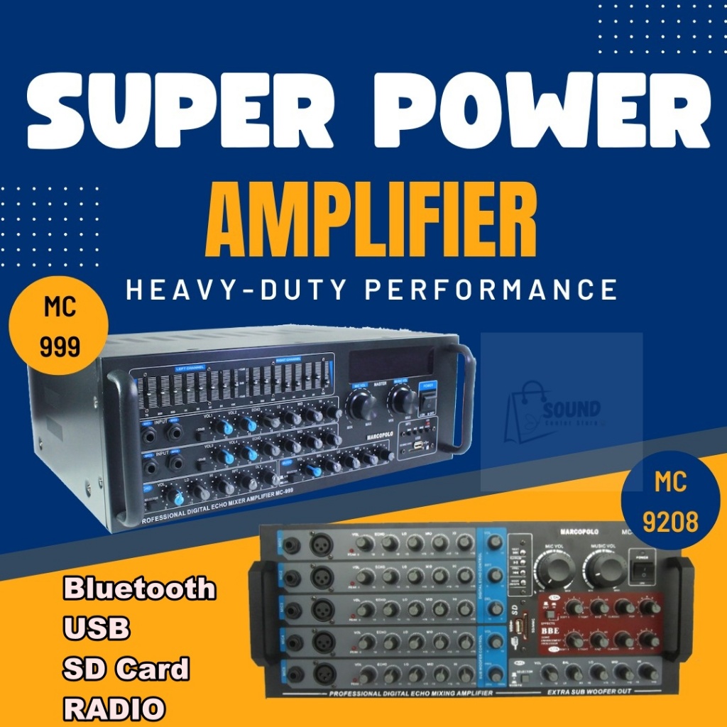 AMPLIFIER KAROEKE MARCOPOLO 999 MC999 POWER AMPLI MC 999 USB BLUETOOTH ORIGINAL