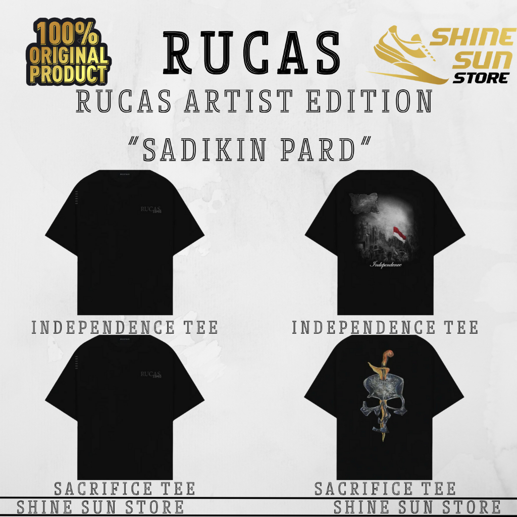 [ORIGINAL] RUCAS ARTIST EDITION “SADIKIN PARD” INDEPENDENCE // SACRIFICE T-SHIRT LIMITED EDITION