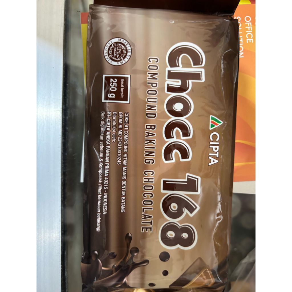 

Cokelat Coumpound / Coklat Batang merk Choc 168 250gr
