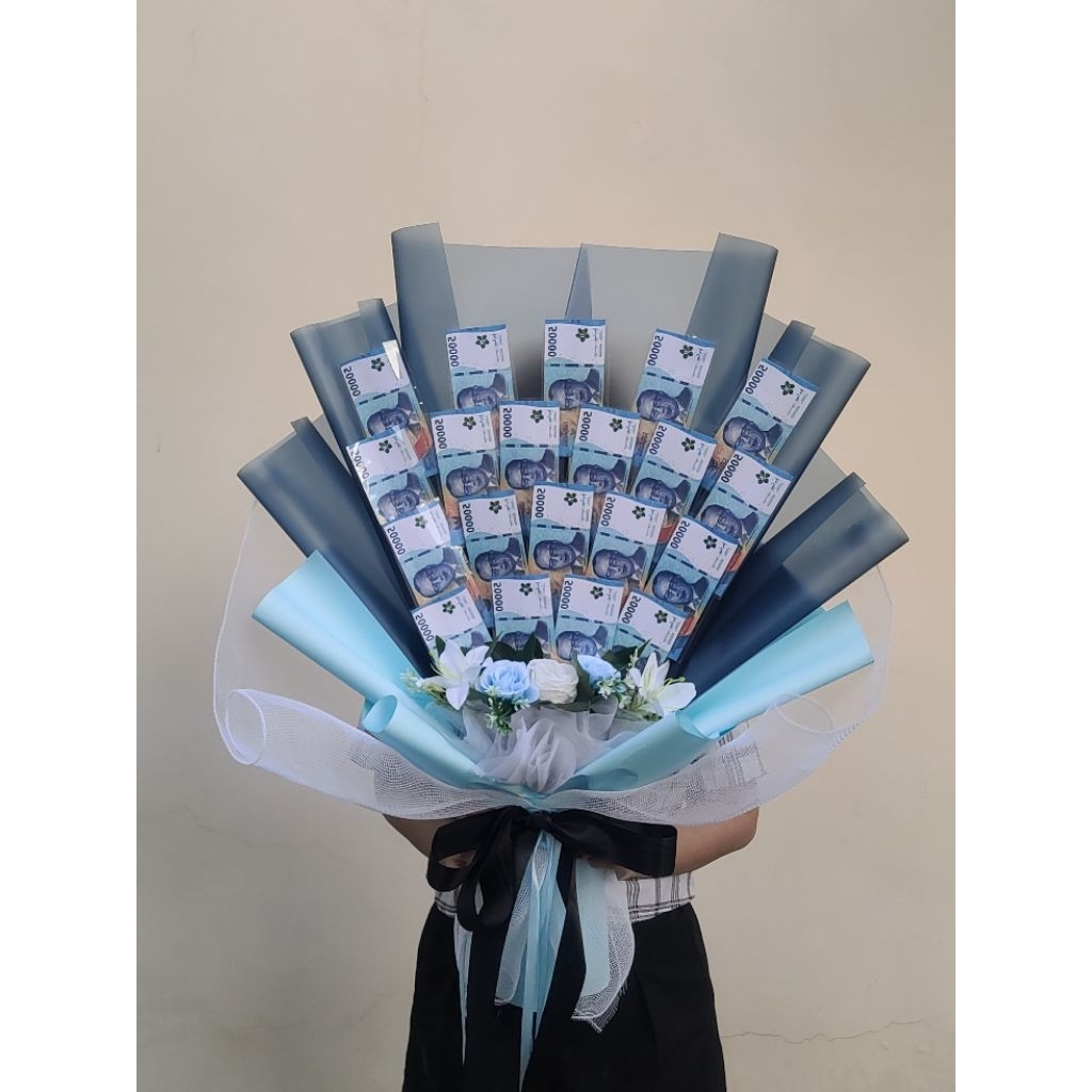 BUKET UANG KOSONGAN 20 LEMBAR MONEY BOUQUET 20 LEMGAR JUMBO BESAR BUKET UANG WISUDA GRADUATION BOUQU