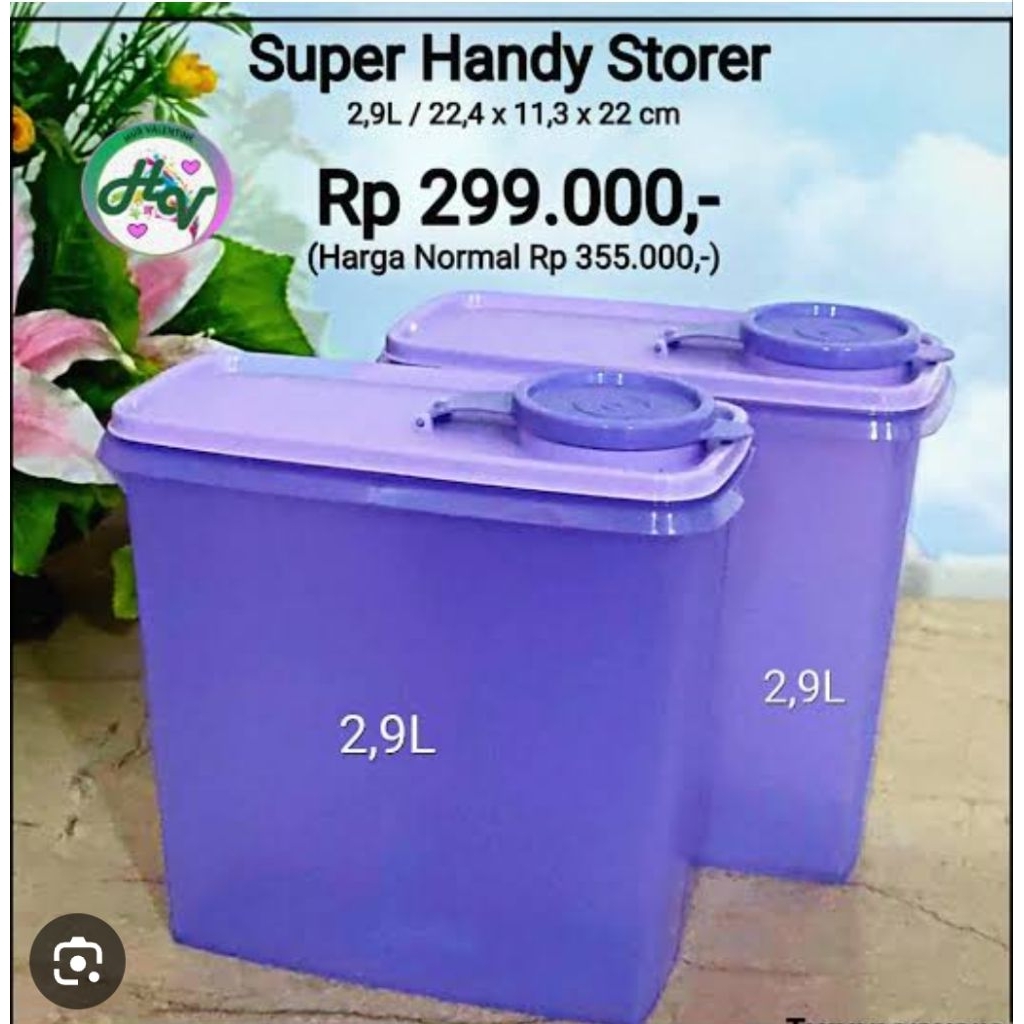 Super Handy Storer/Handy storer/tupperware ungu/tupperware pontianak/tupperware brands/tupperware Ma