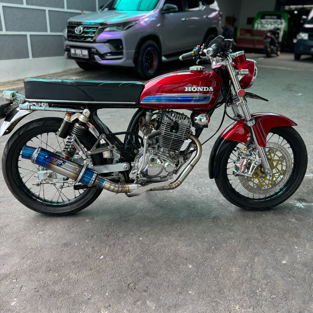 knalpot Dsm r9 megapro cb gl tiger semi bending