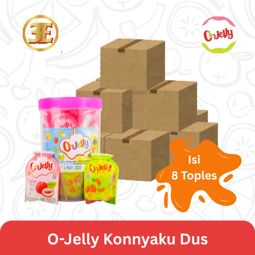 

O Jelly/Jeli/Ager Konnyaku Dus Isi 8 toples @30pcs