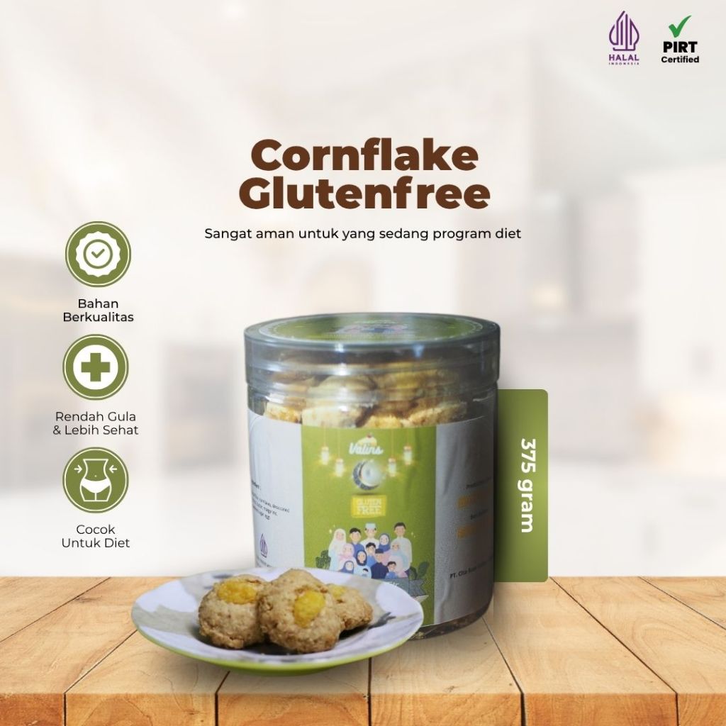 

Valins Cornflake Cookies Gluten Free Camilan Sehat 375gr