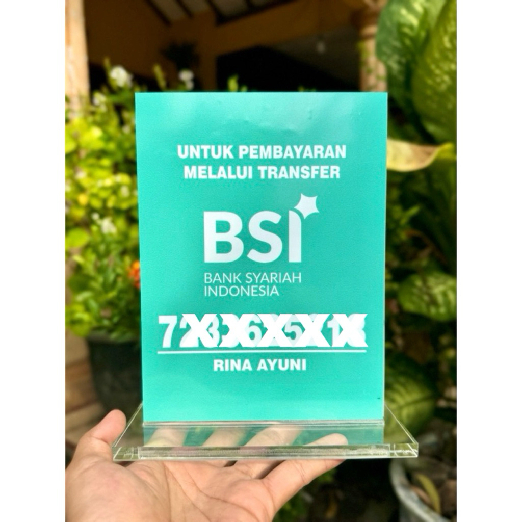 

(BISA CUSTOM / EDIT) PAPAN MEJA AKRILIK REKENING BAHAN TEBAL BERKUALITAS UKURAN 15x20cm