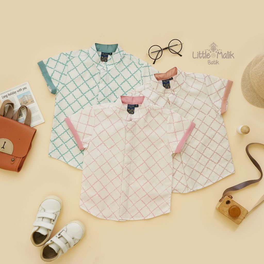 Kemeja Batik Anak Lengan Pendek By Little Malik Batik, Garutan