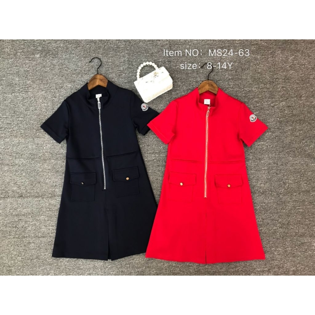 (A01633)Dres Anak Cewe Sleting Scuba FitBody-Dres Cantik(Usia8-14)