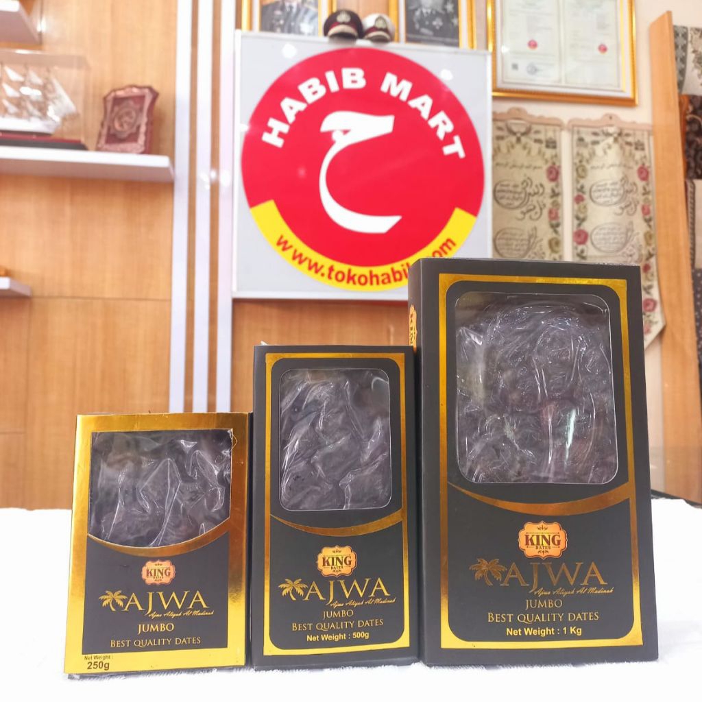 

Kurma Ajwa Al Madinah King Dates Best Quality Dates 500gram, 250gram & 1kg| Kurma Ajwa Jumbo Al Madinah 500gr King Dates Original | Kurma King Ajwa 250gram