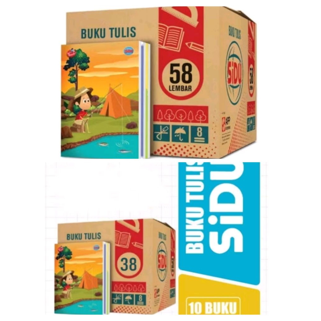 

BUKU TULIS SIDU ADA DUA VARIAN ISI 38 DAN ISI 58 [HARGA /PACK ISI 10 BUKU]