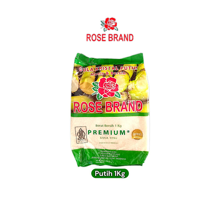 

Rose Brand Gula Kristal Putih Tebu Premium 1Kg