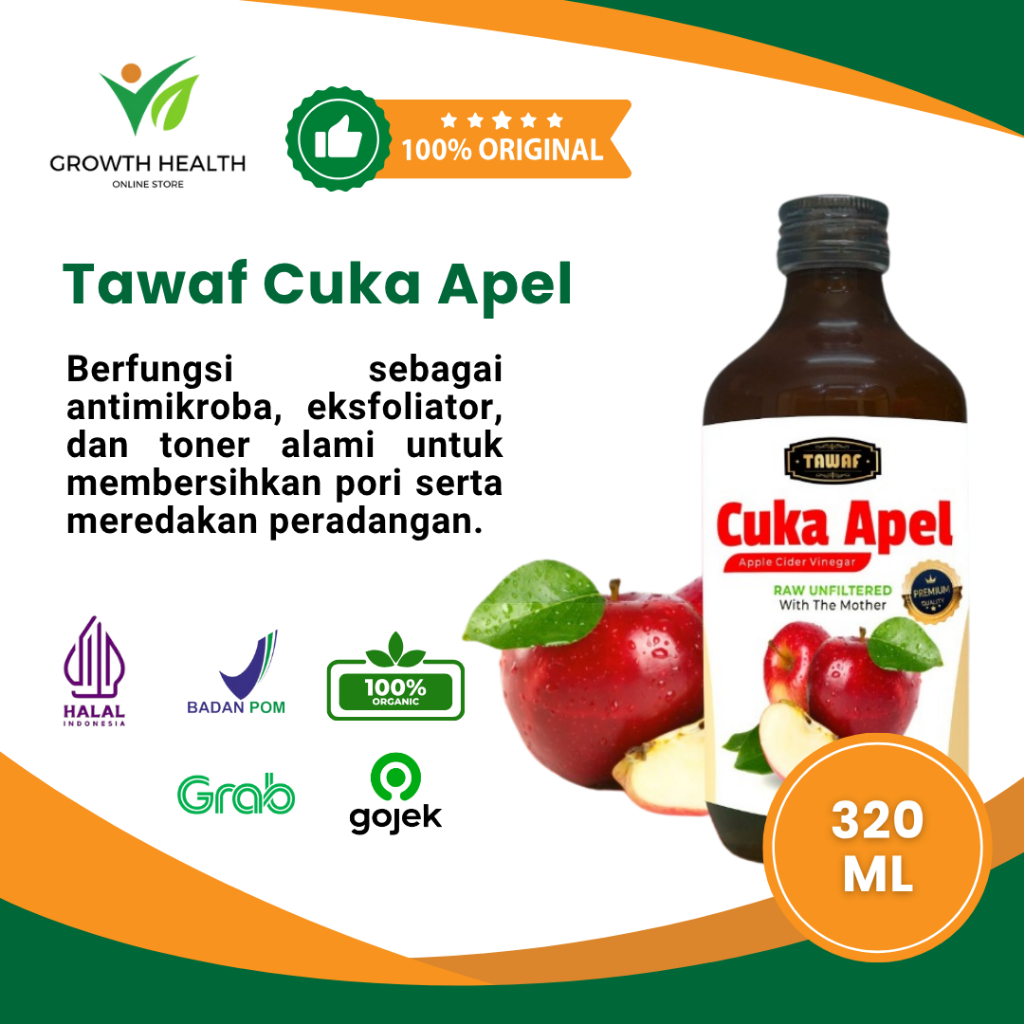 

Tawaf Cuka Apel Asli Mengatasi Jerawat 320 ml
