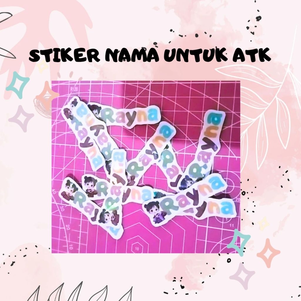 

ELS Stiker Nama Untuk ATK Stiker Tempel Untuk Alat Tulis