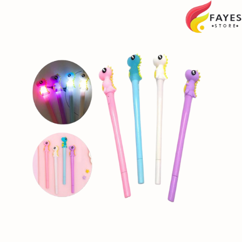 

FAYES COD Pena Karakter Dinosaurus LED Lucu / Pulpen Light Gel Pen Murah Produk Import Murah U09