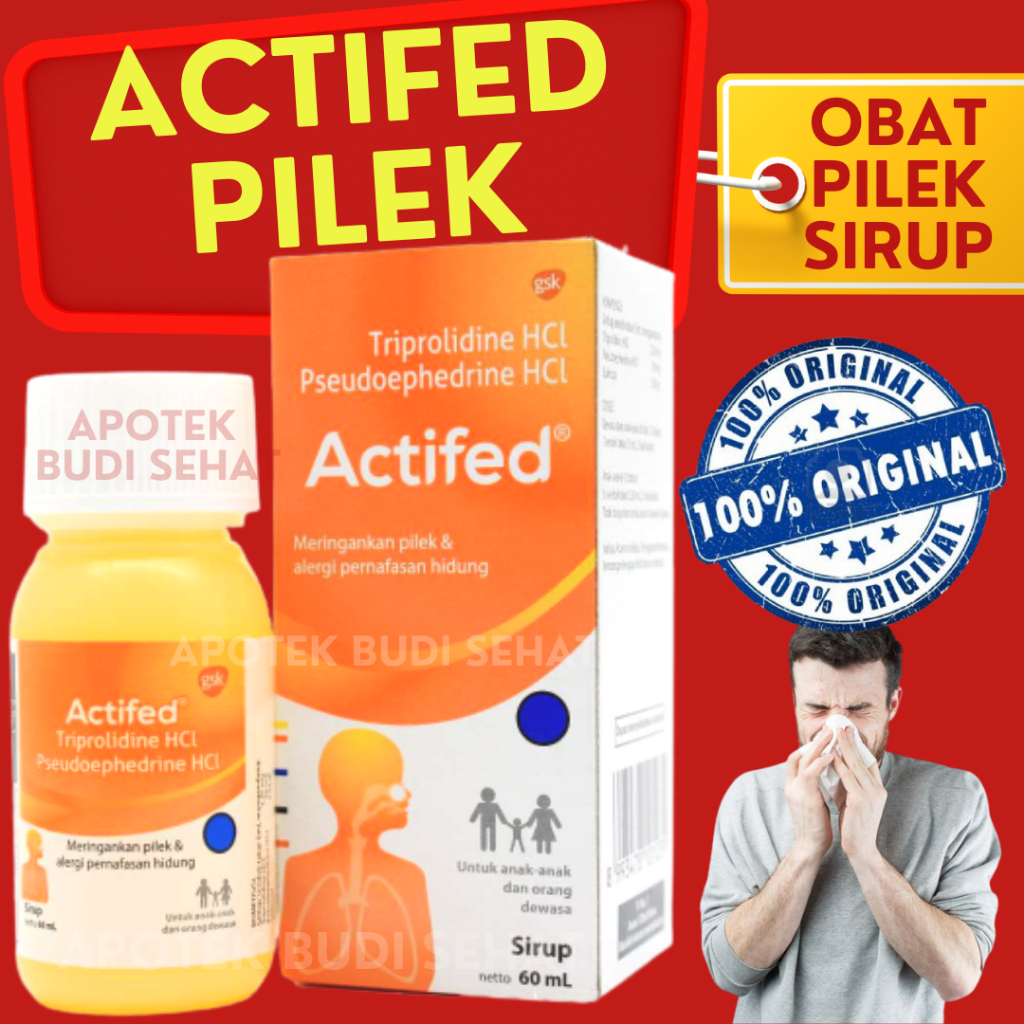 Actifed Kuning Sirup 60 mL Obat Flu Obat Pilek Actifed Pilek Obat Pilek Sirup Obat Pilek Anak Obat P
