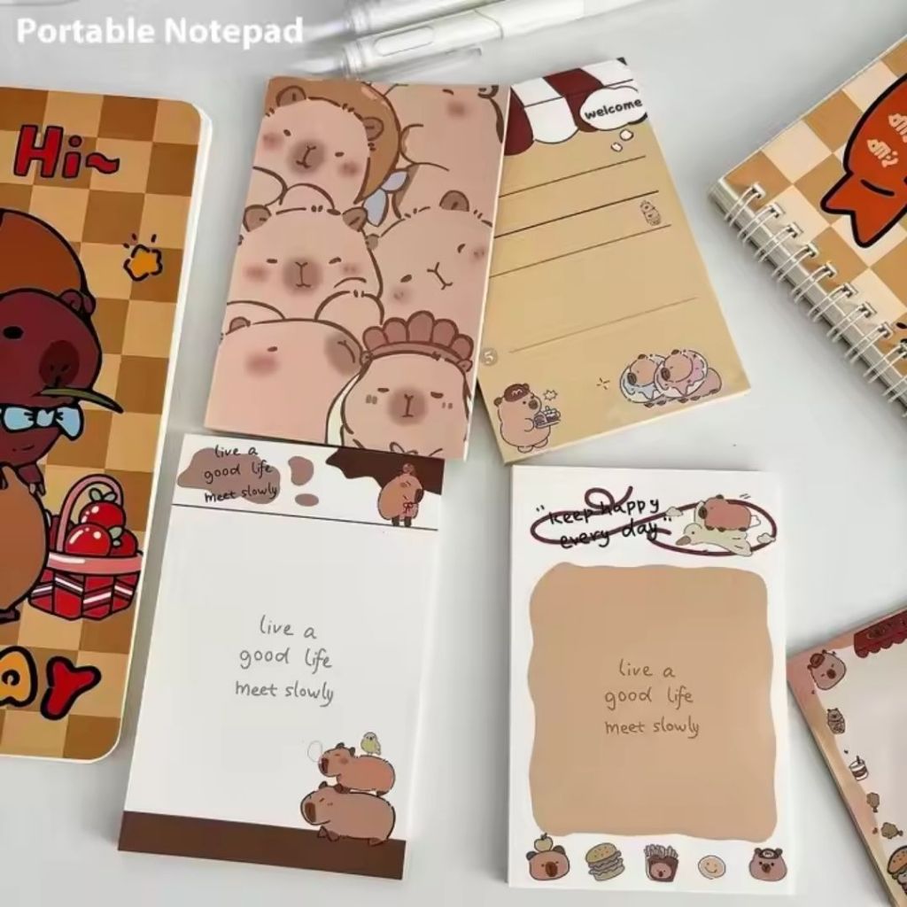 

MEMO PAD CAPYBARA FREE PULPEN DAN PAPER CLIPS JUMBO ACCESSORIES